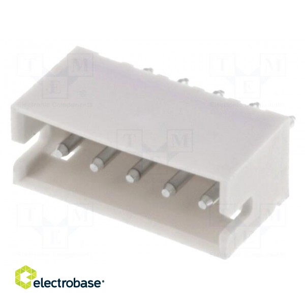 Socket | wire-board | male | ZH | 1.5mm | PIN: 5 | THT | 50V | 1A | -25÷85°C image 1