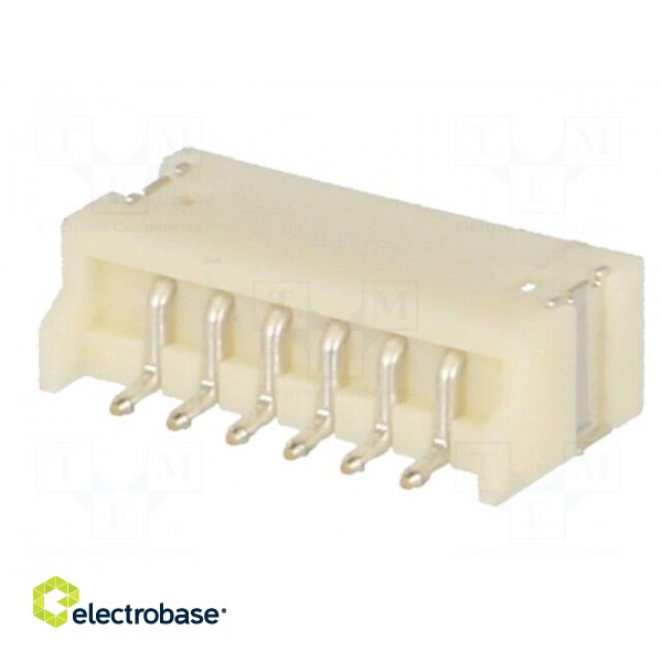 Socket | wire-board | male | ZH | 1.5mm | PIN: 6 | SMT | 50V | 1A | -25÷85°C image 6