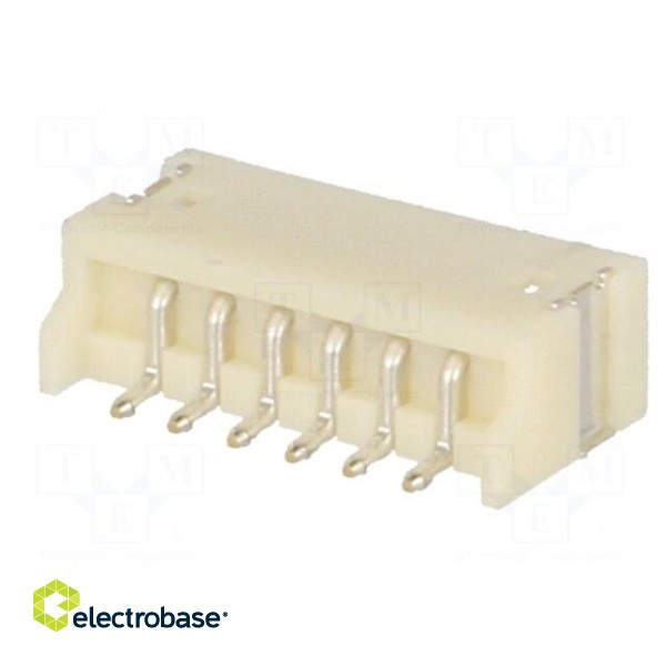 Socket | wire-board | male | ZH | 1.5mm | PIN: 6 | SMT | 50V | 1A | -25÷85°C paveikslėlis 6