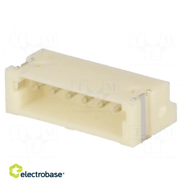 Socket | wire-board | male | ZH | 1.5mm | PIN: 6 | SMT | 50V | 1A | -25÷85°C image 2