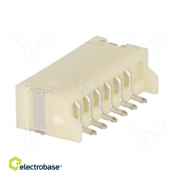 Socket | wire-board | male | ZH | 1.5mm | PIN: 6 | SMT | 50V | 1A | -25÷85°C image 4