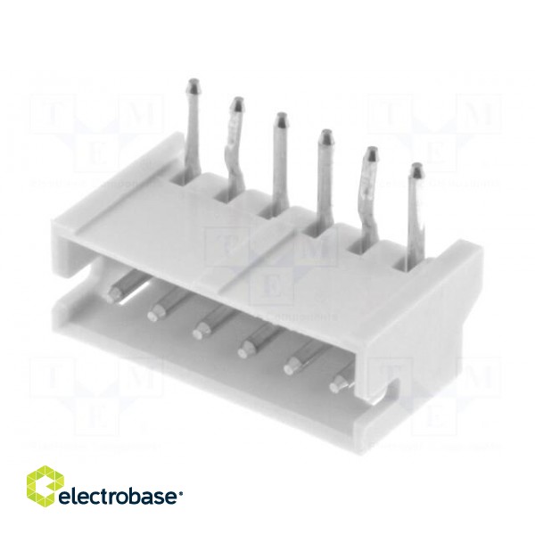 Socket | wire-board | male | ZH | 1.5mm | PIN: 6 | THT | 50V | 1A | -25÷85°C image 1