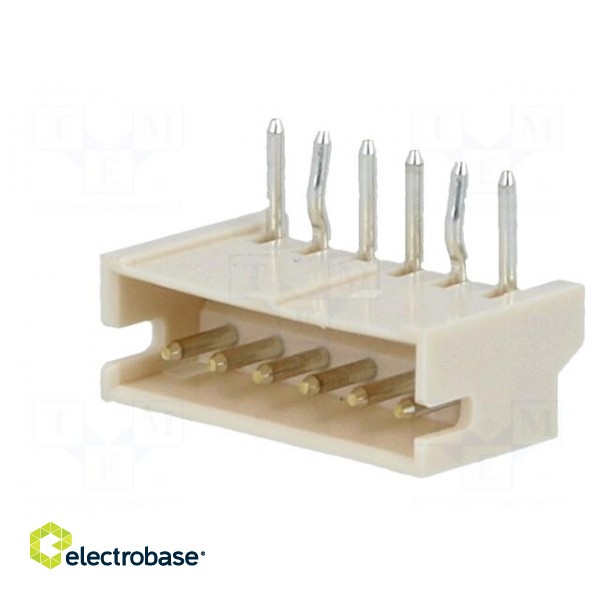 Socket | wire-board | male | ZH | 1.5mm | PIN: 6 | THT | 50V | 1A | -25÷85°C image 2