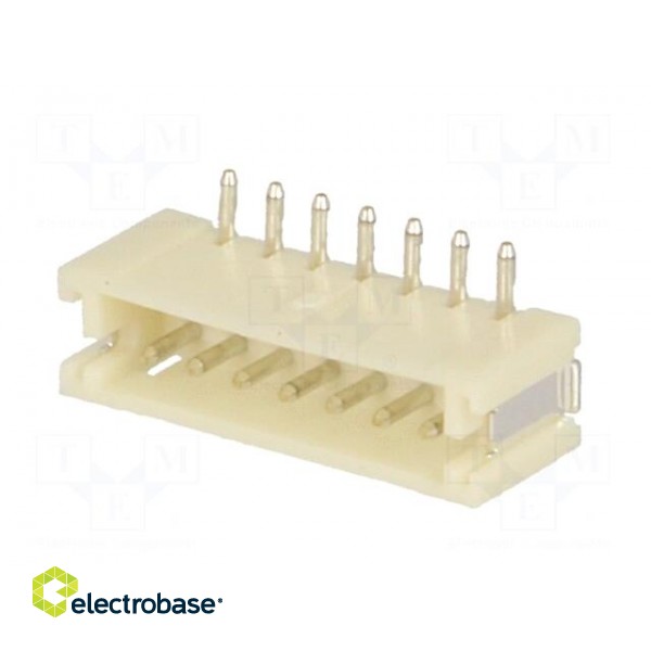 Socket | wire-board | male | ZH | 1.5mm | PIN: 7 | SMT | 50V | 1A | -25÷85°C image 2