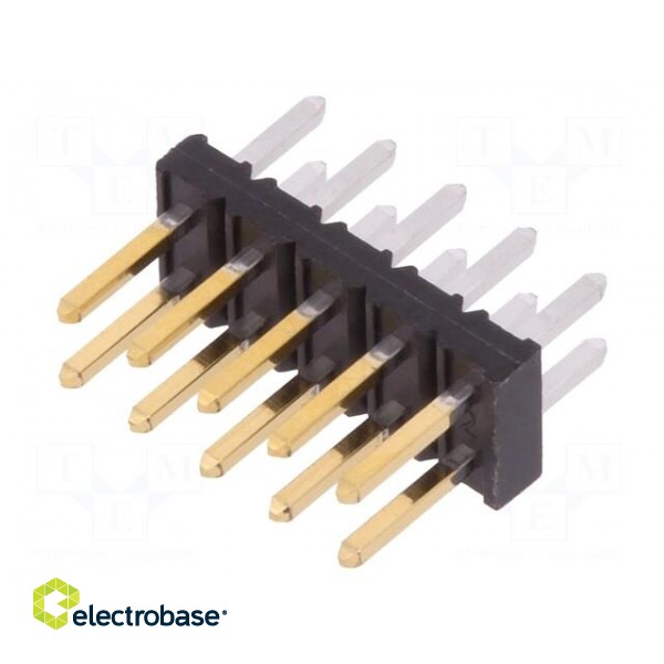 Pin header | wire-board | male | Minitek | 2mm | PIN: 10 | THT | on PCBs | 2A