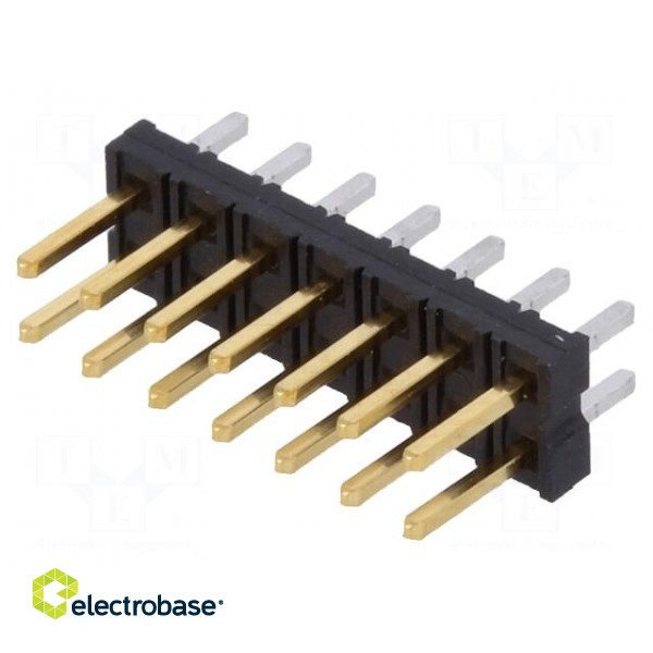 Pin header | wire-wire/PCB | male | Milli-Grid | 2mm | PIN: 14 | THT | 2A image 1