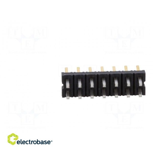 Pin header | wire-wire/PCB | male | Milli-Grid | 2mm | PIN: 14 | THT | 2A image 5