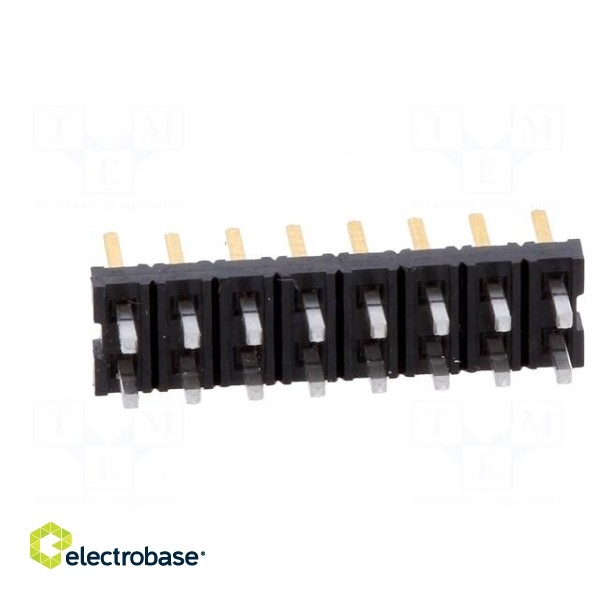 Pin header | wire-wire/PCB | male | Milli-Grid | 2mm | PIN: 16 | THT | 2A фото 5
