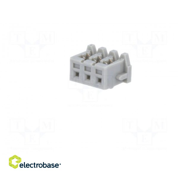 Plug | IDC | female | KR | 2mm | PIN: 3 | for cable | 100V | 1A | Layout: 1x3 фото 2