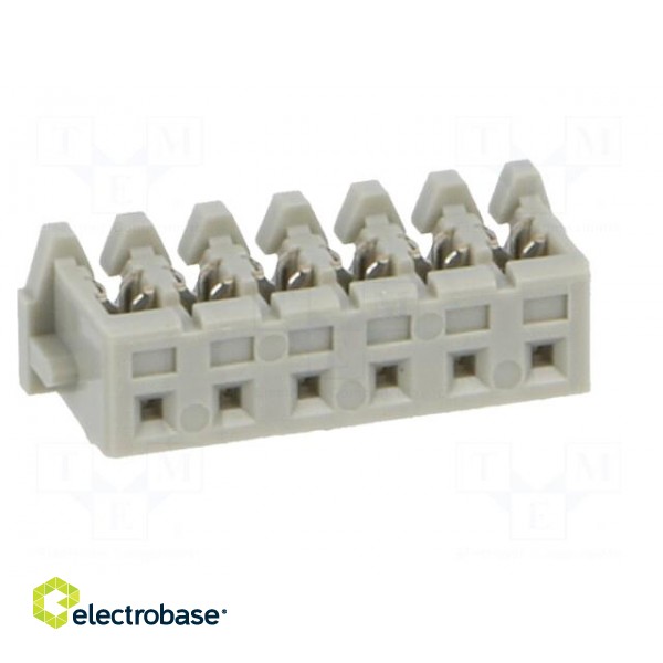 Plug | IDC | female | KR | 2mm | PIN: 6 | for cable | 100V | 1A | Layout: 1x6 фото 9