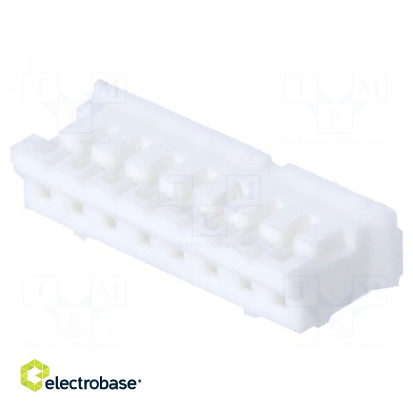 Plug | wire-board | female | 2mm | PIN: 8 | w/o contacts | for cable | 100V image 1