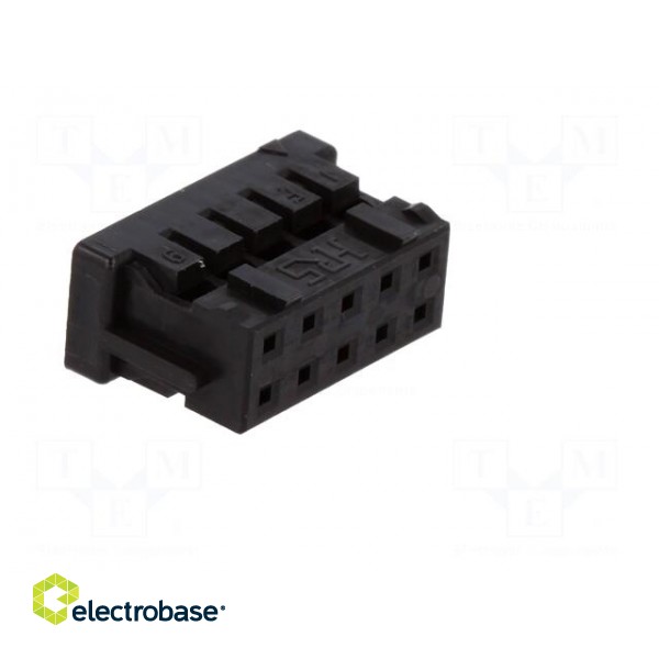 Plug | wire-wire/PCB | female | DF11 | 2mm | PIN: 10 | w/o contacts image 8