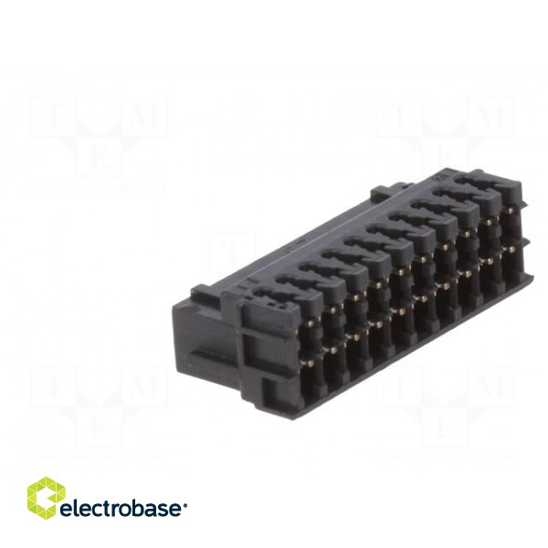 Plug | wire-board | female | DF11 | 2mm | PIN: 20 | IDC | for cable | tinned фото 4