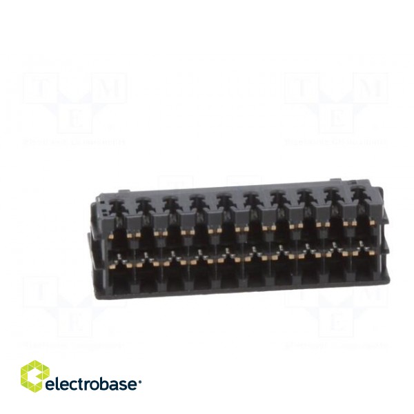 Plug | wire-board | female | DF11 | 2mm | PIN: 20 | IDC | for cable | tinned фото 5