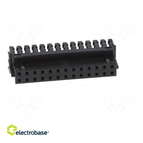 Plug | wire-board | female | DF11 | 2mm | PIN: 26 | IDC | for cable | tinned image 9