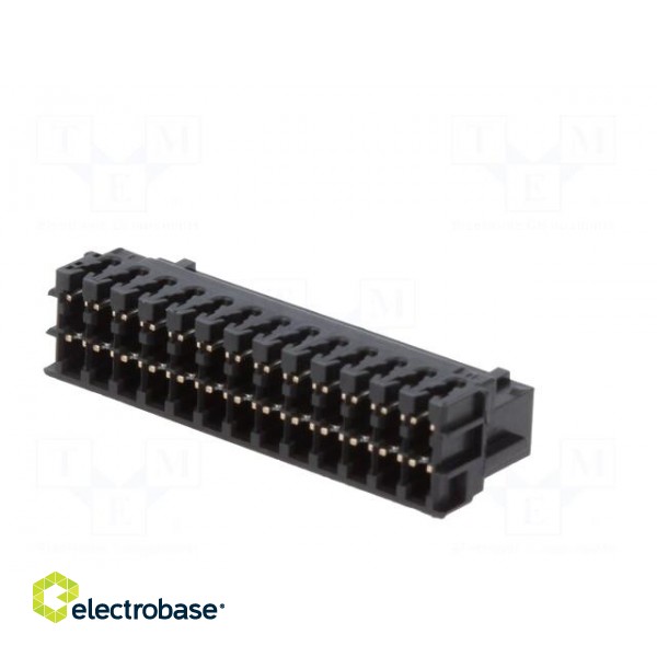 Plug | wire-board | female | DF11 | 2mm | PIN: 26 | IDC | for cable | tinned фото 6