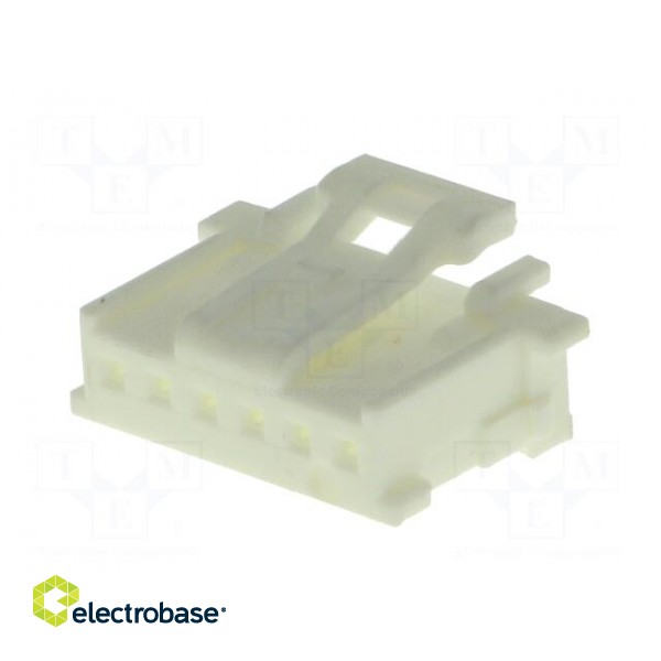 Plug | wire-board | female | MicroClasp | 2mm | PIN: 6 | w/o contacts фото 2