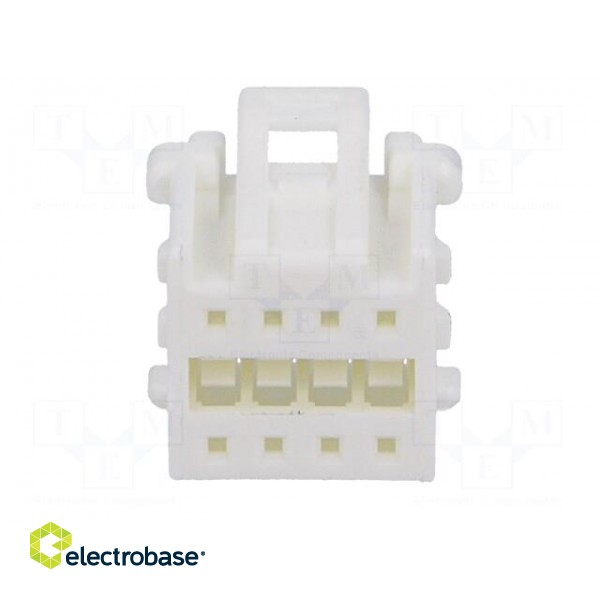 Plug | wire-board | female | MicroClasp | 2mm | PIN: 8 | w/o contacts paveikslėlis 8