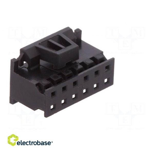 Plug | wire-board | female | Minitek | 2mm | PIN: 12 | w/o contacts | FCI image 8