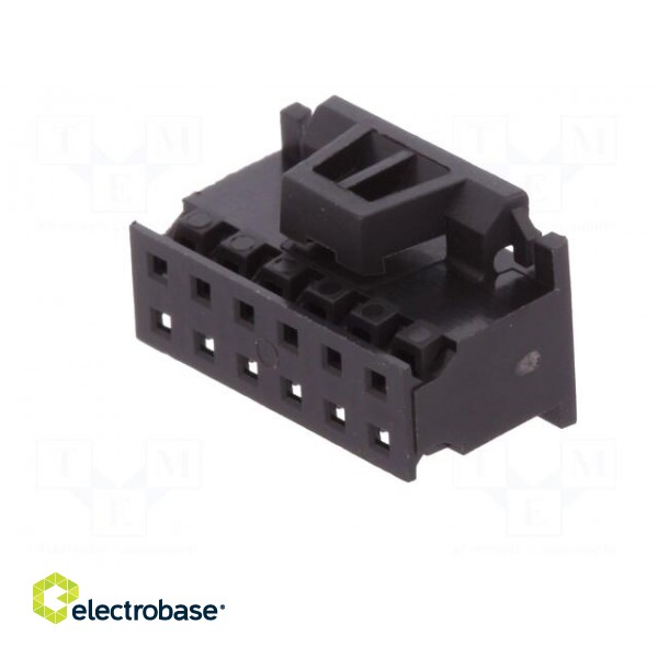 Plug | wire-board | female | Minitek | 2mm | PIN: 12 | w/o contacts | FCI image 2