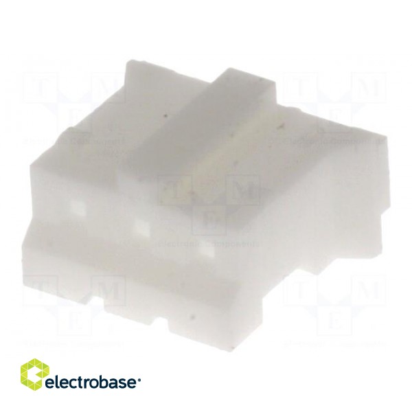 Plug | wire-board | female | PH | 2mm | PIN: 3 | w/o contacts | for cable фото 1