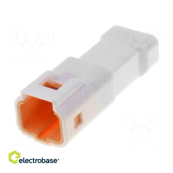 Connector: wire-wire | JWPF | male | plug | PIN: 3 | Type: w/o contacts paveikslėlis 1