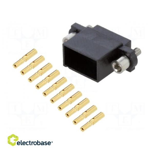Plug | wire-wire/PCB | female | Datamate J-Tek | 2mm | PIN: 10 | crimped