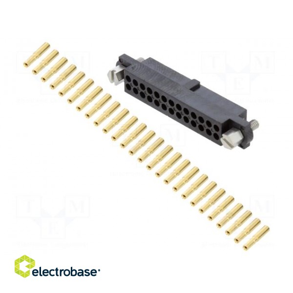 Plug | wire-wire/PCB | female | Datamate J-Tek | 2mm | PIN: 26 | crimped