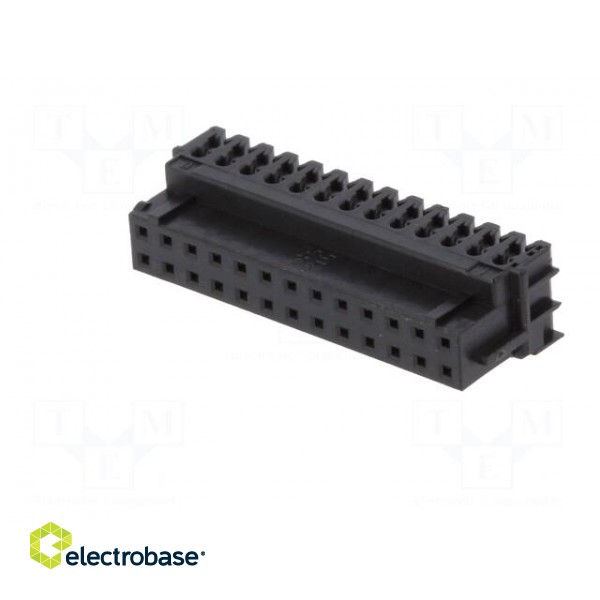 Plug | wire-board | female | DF11 | 2mm | PIN: 26 | IDC | for cable | tinned image 2