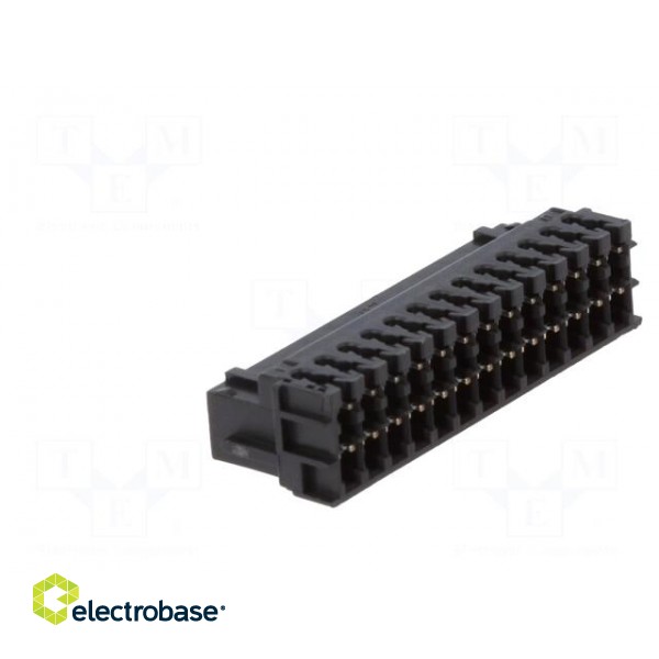 Plug | wire-board | female | DF11 | 2mm | PIN: 26 | IDC | for cable | tinned image 4