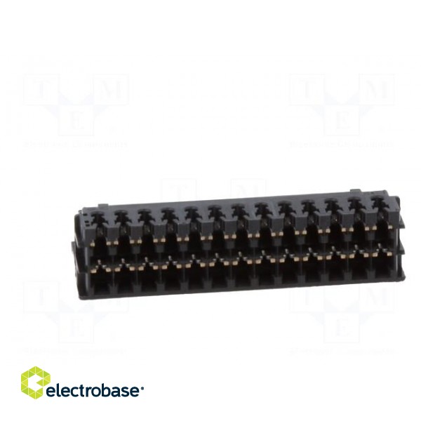 Plug | wire-board | female | DF11 | 2mm | PIN: 26 | IDC | for cable | tinned image 5
