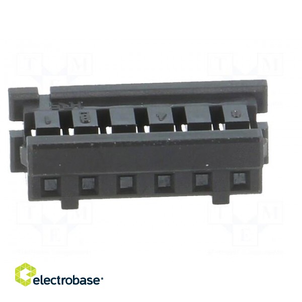 Plug | wire-wire/PCB | female | DF3 | 2mm | PIN: 6 | w/o contacts image 5