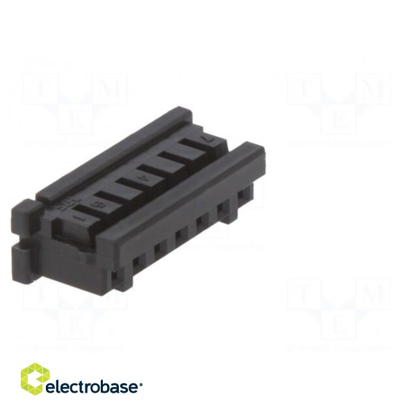 Plug | wire-wire/PCB | female | DF3 | 2mm | PIN: 7 | w/o contacts image 8