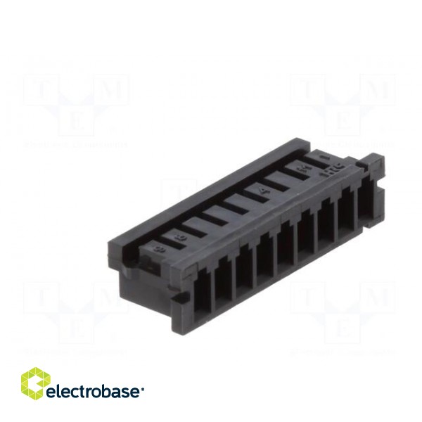 Plug | wire-wire/PCB | female | DF3 | 2mm | PIN: 9 | w/o contacts image 4