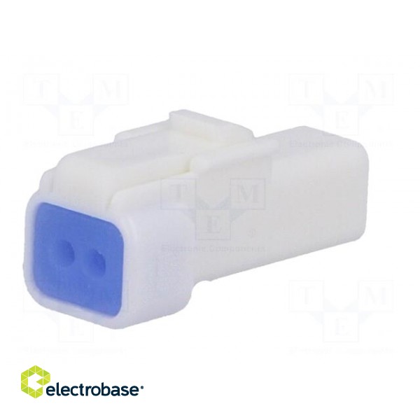 Plug | wire-wire/PCB | female | JWPF | 2mm | PIN: 2 | w/o contacts | 100V image 6