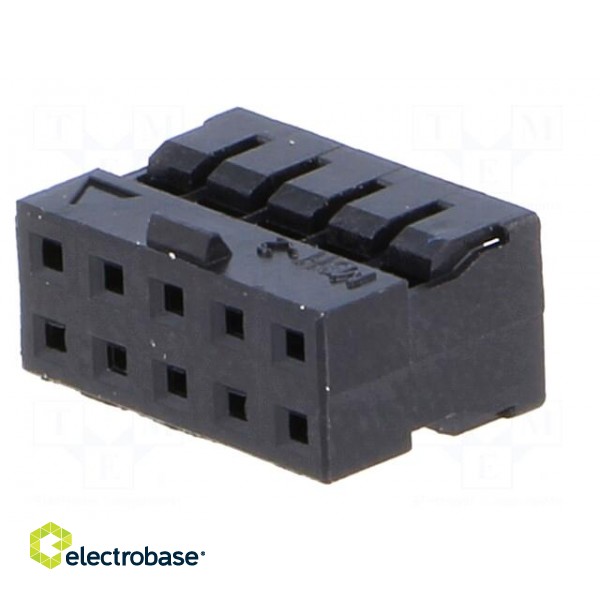 Plug | wire-wire/PCB | female | Milli-Grid | 2mm | PIN: 10 | w/o contacts фото 2