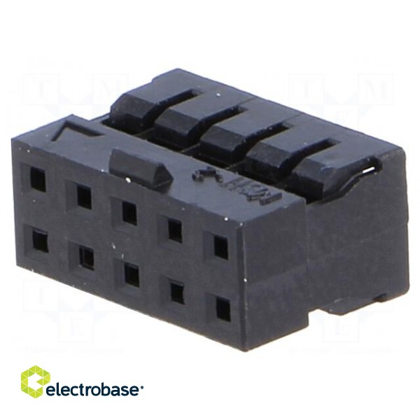 Plug | wire-wire/PCB | female | Milli-Grid | 2mm | PIN: 10 | w/o contacts фото 1