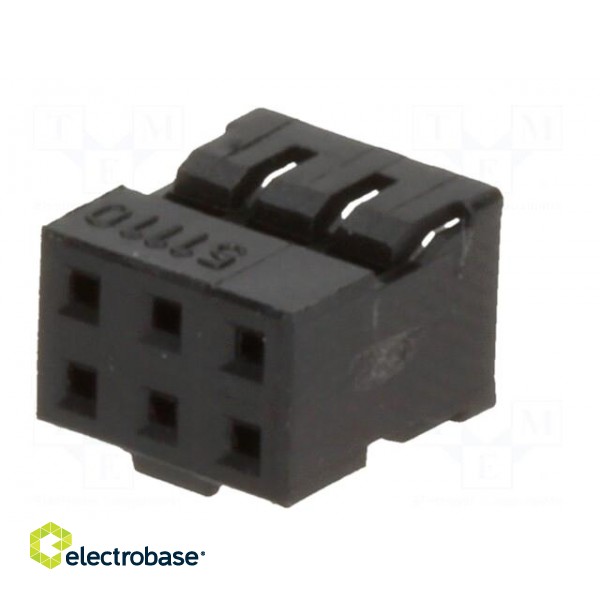 Plug | wire-wire/PCB | female | Milli-Grid | 2mm | PIN: 6 | w/o contacts фото 2