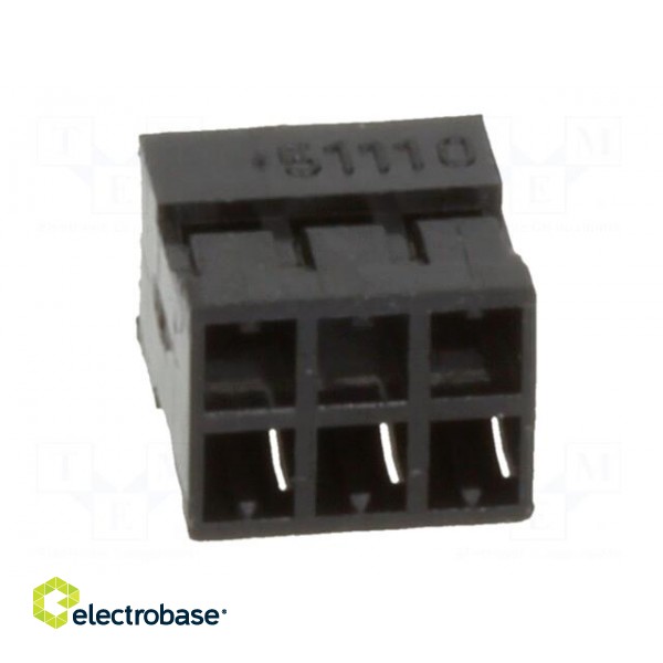 Plug | wire-wire/PCB | female | Milli-Grid | 2mm | PIN: 6 | w/o contacts фото 5