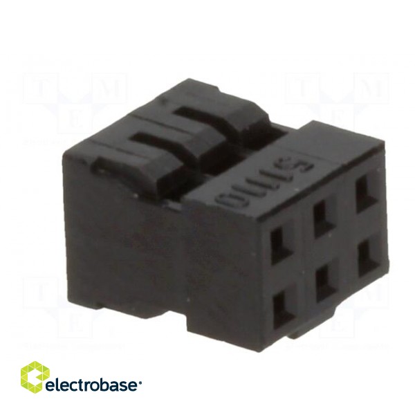 Plug | wire-wire/PCB | female | Milli-Grid | 2mm | PIN: 6 | w/o contacts фото 8