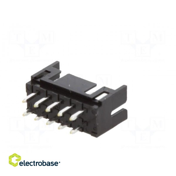 Socket | PCB-cable/PCB | male | DF11 | 2mm | PIN: 10 | THT | on PCBs | tinned фото 6