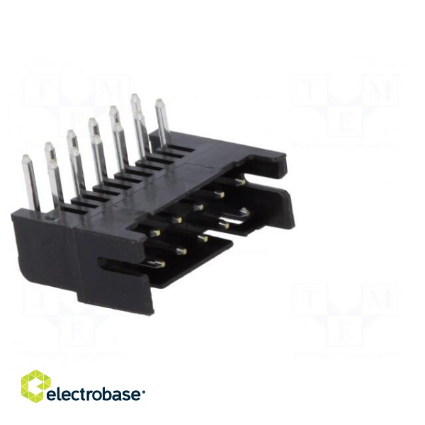 Socket | wire-board | male | DF11 | 2mm | PIN: 12 | THT | on PCBs | tinned фото 8