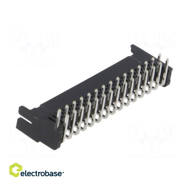 Socket | wire-board | female | DF11 | 2mm | PIN: 30 | THT | on PCBs | tinned image 4