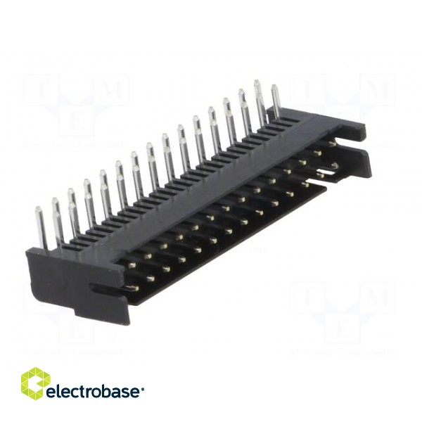 Socket | wire-board | female | DF11 | 2mm | PIN: 30 | THT | on PCBs | tinned image 8