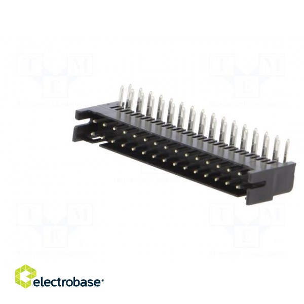 Socket | wire-board | female | DF11 | 2mm | PIN: 32 | THT | on PCBs | tinned image 2