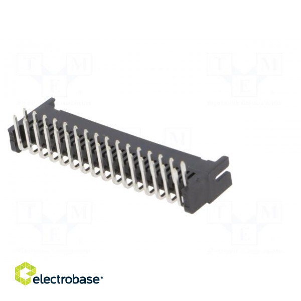 Socket | wire-board | female | DF11 | 2mm | PIN: 32 | THT | on PCBs | tinned image 6