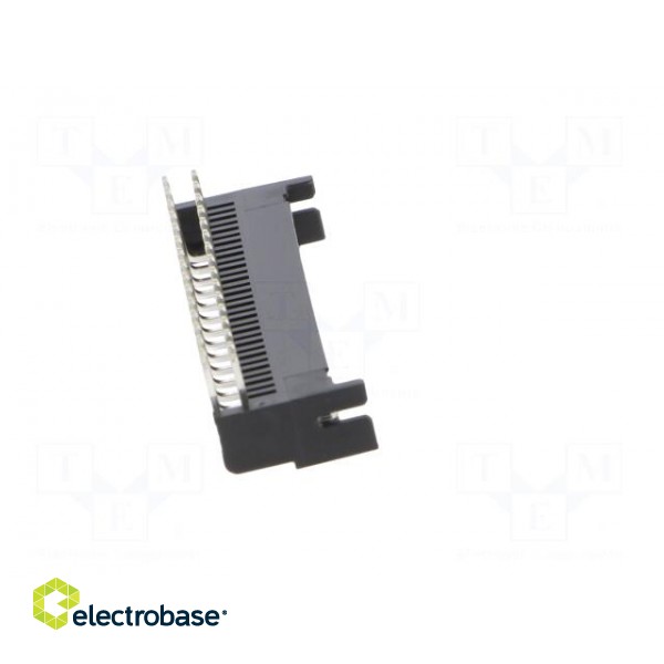 Socket | wire-board | female | DF11 | 2mm | PIN: 32 | THT | on PCBs | tinned image 7