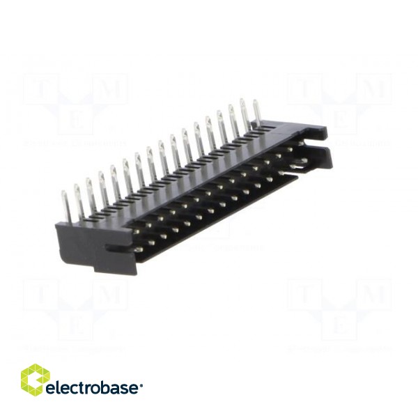 Socket | wire-board | female | DF11 | 2mm | PIN: 32 | THT | on PCBs | tinned image 8