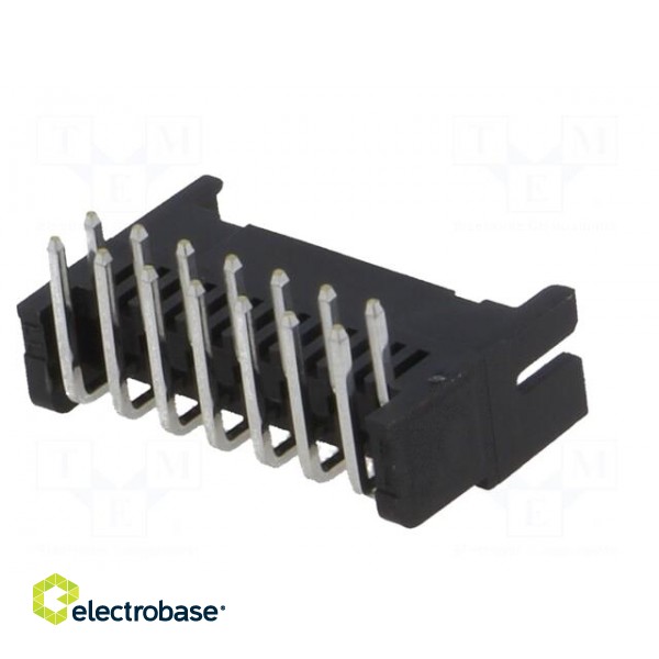 Socket | wire-board | female | DF11 | 2mm | PIN: 14 | THT | on PCBs | tinned image 6