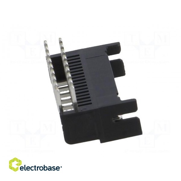 Socket | wire-board | female | DF11 | 2mm | PIN: 18 | THT | on PCBs | tinned image 7